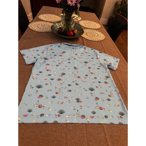 New William Murray Polo Shirt Mens Size XXL Golf Performance Agua Caliente Blue - Picture 8 of 10